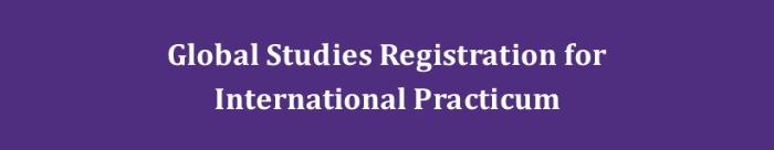 Intl Practicum Registion